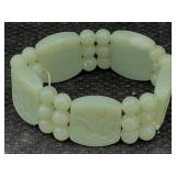 Jade Bracelet, Tw 66.6g, Sz 7in Long,