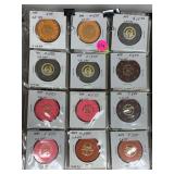 Vintage Nevada Casino Poker Chips - 12 Total