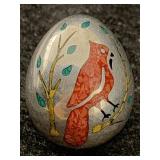 Sterling Silver Bell Egg W/bird, Tw 12.3g, Sz 1in