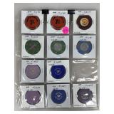 Vintage Nevada Casino Poker Chips - 11 Total