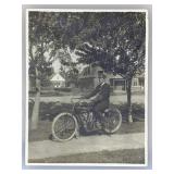 Original c. 1915 Indian Motorcycle Photo -