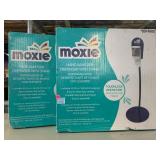 2 Moxie Hand sanitizer dispensers with stands in