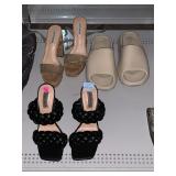 Steve Madden Womanï¿½s Heel Shoes & Adidas Slides.
