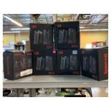 6 Red Dragon Speaker Sets in Boxes. Untested As