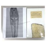 Orig. Fragment from Egyptian Sarcophagus with