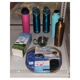 3pc Sunshade Set, Assorted Water Bottles & Solar