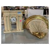 Shelf Mantle Clock & Wall Hanging Decor