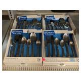 4 New SS Flatware Sets.