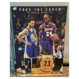 Pass The Torch Kobe, Lebron & Curry Wall Decor.
