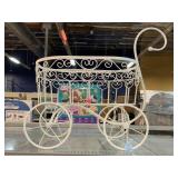 Metal White Carriage.