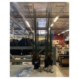 2 Faux Bamboo Plants, Shells & Home Decor