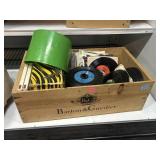 45ï¿½s RPM Vinyls records w/B&G crate