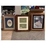3 Wall Hanging Decor. Largest Approx 14x18in