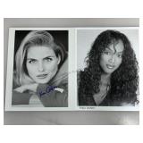 Autographed Tyra Banks and Kim Alexis Photos - no