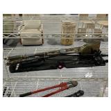 Brass fireplace tools and more