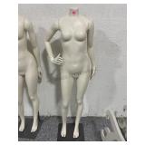 Woman Mannequin w/metal stand, approx 62in tall