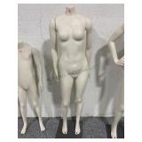 Woman Mannequin w/metal stand, approx 62in tall