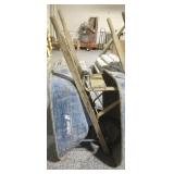 Jackson metal wheelbarrow, approx 25x37in