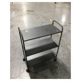 3 Tier Gray Utility Cart.