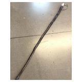 Hand Carved Walking Stick with Writing