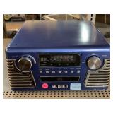 Blue Victrola Haley Retro Bluetooth Record Player