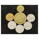 Metal Casino $1 Palms Token & Other Tokens,