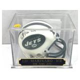 Ed marinaro New York jets signed mini helmet