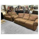 2 Southport Sofa couch and loveseat, approx 86in
