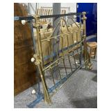 Golden Metal bed frame queen size