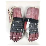 Jp bordelleau game worn hockey gloves