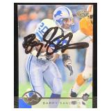 1996 donruss Barry Sanders in person autograph