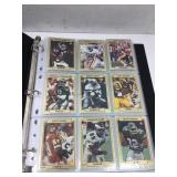 Football cards in album