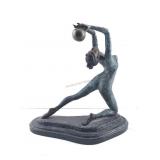 Collett Rhythmic Gymnast Bronze Sculpture