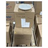 3 cases of Narumi Plates w/rim 9in diameter from