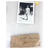 John Wayne Signed & Inscribed Signature Slip &