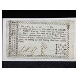 Georgia 1776 Colonial Note Three Pence