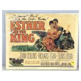 1960 Ester And The King Lobby Card.  See Photo