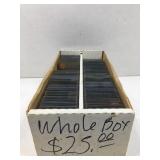 Card box of used top loaders