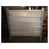 Wood Kids Book Rack, approx 25x11x24in