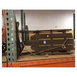 Vtg wood & metal sledge, approx 35x22in