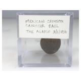 1836 Texas War For Independence Mexican Canister