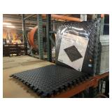 9 Traffic Master rubber Single aided foam tiles,