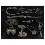 Sterling Silver Jewelry Incl. Ring, Tw 18g,
