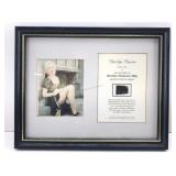 Marilyn Monroe Original Black Slip Remnant 9.5x12