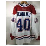 Nathan Beaulieu Montreal Canadians game used