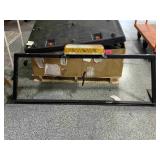 Metal frame w/Whelen orange safety light, approx