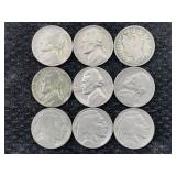 1908 To 1964 Old Us Nickels