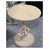Wooden Farmhouse End Table Approx 24in Tall