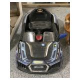 Batman themed electric kid car, approx 36in long,