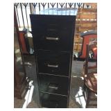 Metal file cabinet w/4 drawers, approx 49in tall
